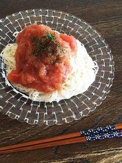 トマトソーメンパスタ-レシピのメイン写真