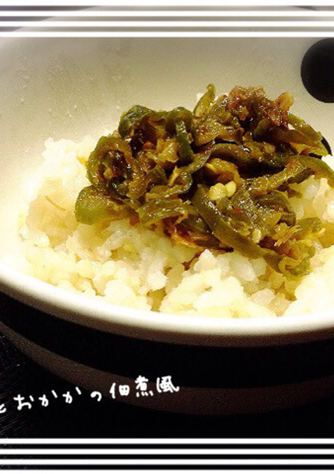 種まで食べれる☆ピーマンとおかかの佃煮風-レシピのメイン写真