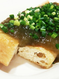栃尾油揚とろろ昆布餡かけ-レシピのメイン写真