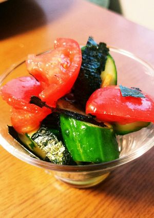 トマトときゅうりの簡単サラダ♬-レシピのメイン写真