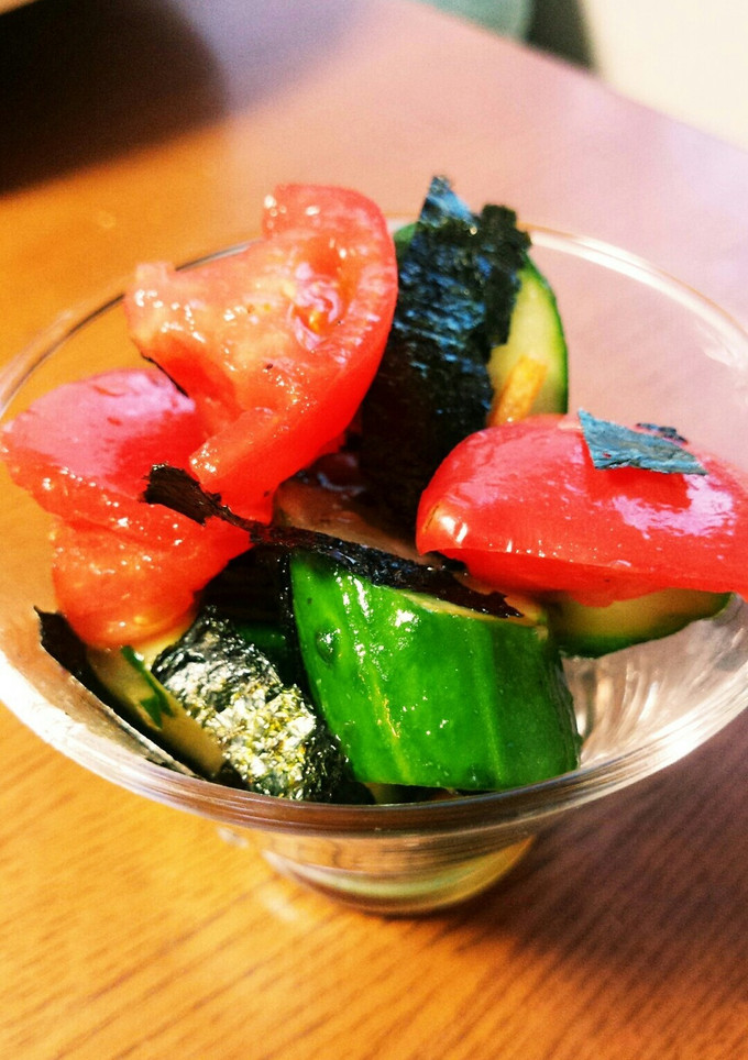 トマトときゅうりの簡単サラダ♬-レシピのメイン写真