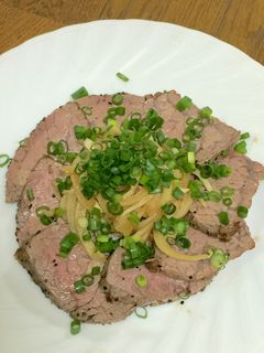 電子レンジで簡単・和風ローストビーフ-レシピのメイン写真