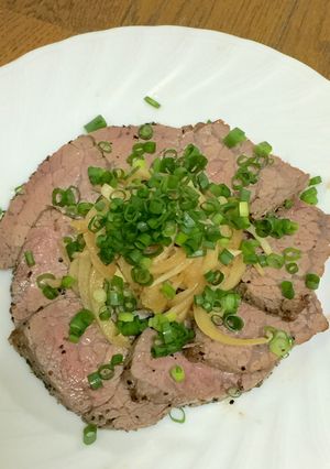 電子レンジで簡単・和風ローストビーフ-レシピのメイン写真
