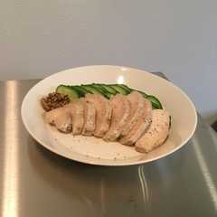 余熱調理のハーブサラダチキン-レシピのメイン写真