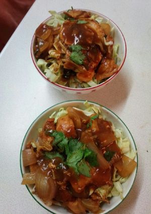 血管プラークダイエット765（アジア丼）-レシピのメイン写真