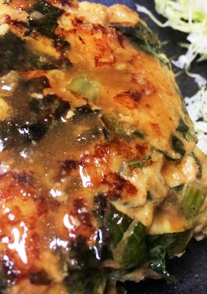 Ｂ級グルメ?!鶏むね肉de大根葉ンバーグ-レシピのメイン写真