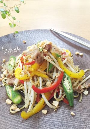 パクチー香る！エスニック焼きそば♪-レシピのメイン写真