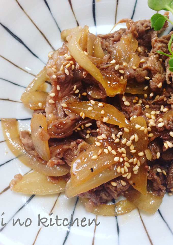 ＊牛肉と玉ねぎの和風スタミナ炒め＊-レシピのメイン写真