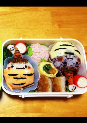 梅雨弁 カミナリ様〜！！（オニ）-レシピのメイン写真