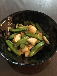 イカと絹さやのマヨネーズ炒め-レシピのメイン写真