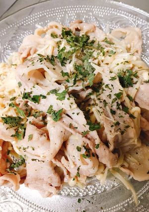 簡単！豚肉・えのき青じそドレッシング炒め-レシピのメイン写真