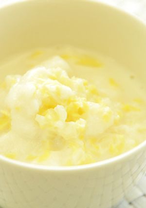 【離乳食中期】キャベツのミルクパン粥-レシピのメイン写真