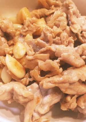 ★沖縄料理！島にんにくと豚肉炒め★-レシピのメイン写真