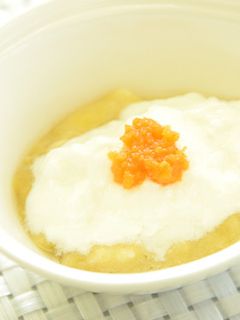 【離乳食中期】人参とバナナヨーグルト-レシピのメイン写真