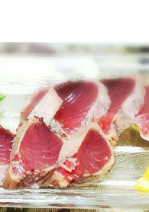 漁師直伝✨簡単鰹半柵で鰹のたたき塩レモン-レシピのメイン写真