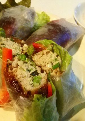 麻婆豆腐の材料で☆中華ソーセージ生春巻き-レシピのメイン写真