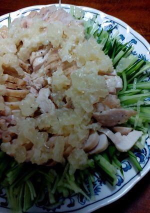 さっぱり蒸し鶏のゆず風味ジュレかけ-レシピのメイン写真