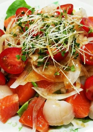お刺身で簡単❤カルパッチョ(サラダ風)♪-レシピのメイン写真