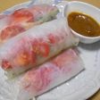 サラダチキンで☆棒棒鶏風生春巻き