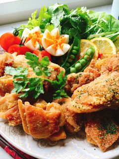 花椒塩唐揚げとパクチー唐揚げ-レシピのメイン写真
