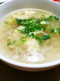 ほっこり (*´`๓)えのきと卵のスープ-レシピのメイン写真