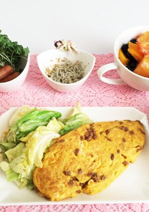 【おかず】納豆オムレツ-レシピのメイン写真