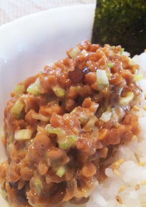 ごはんにも麺にも合う☆セロリ納豆-レシピのメイン写真