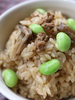 豚そぼろと舞茸の炊き込みごはん ♪♪-レシピのメイン写真