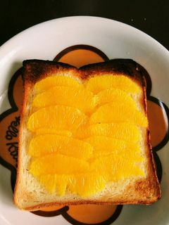 オレンジのデザート風トースト-レシピのメイン写真