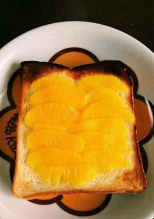 オレンジのデザート風トースト-レシピのメイン写真