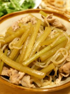 懐かしき庄内の味!ふきとしらたきの煮物-レシピのメイン写真