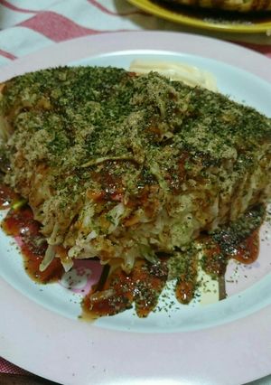 そうめんでお好み焼き☆-レシピのメイン写真