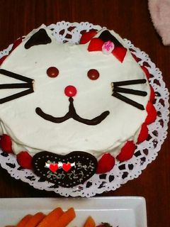 ☆簡単ネコ型チョコケーキ☆ by うーたん0141 【クックパッド