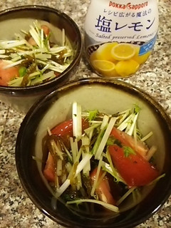 もずくとトマトの塩レモン風味-レシピのメイン写真
