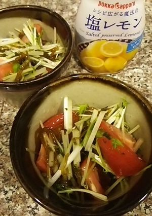 もずくとトマトの塩レモン風味-レシピのメイン写真