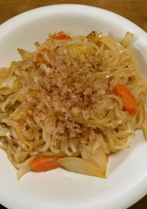 【腎臓病】焼肉のたれで焼きうどん-レシピのメイン写真