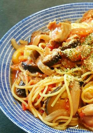 茄子がおいしいトマトパスタ-レシピのメイン写真