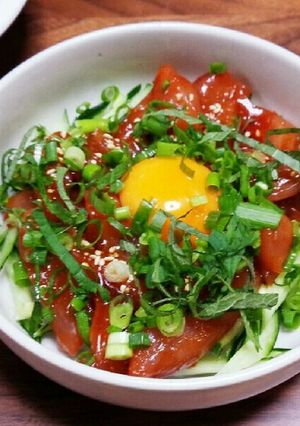 カツオのユッケ風-レシピのメイン写真