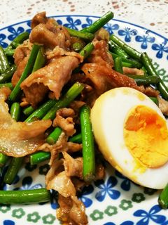 豚肉とにんにくの芽のガッツリ炒め-レシピのメイン写真
