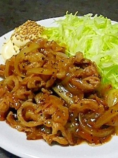 ピリッと美味しい!黒コショウガ焼き-レシピのメイン写真