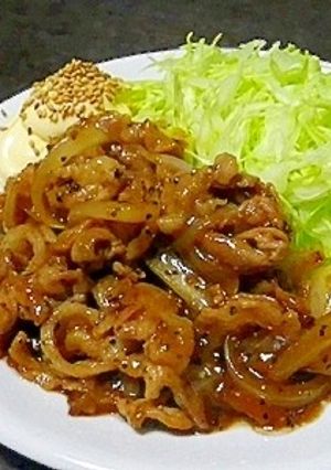 ピリッと美味しい！黒コショウガ焼き-レシピのメイン写真