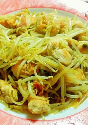 簡単☆鶏肉ともやしのオイスター炒め-レシピのメイン写真