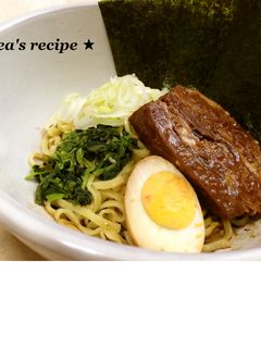 豚の角煮を作ったら煮汁で美味しい油そばを-レシピのメイン写真