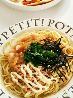 ツナと大根おろしの冷製マヨパスタ-レシピのメイン写真