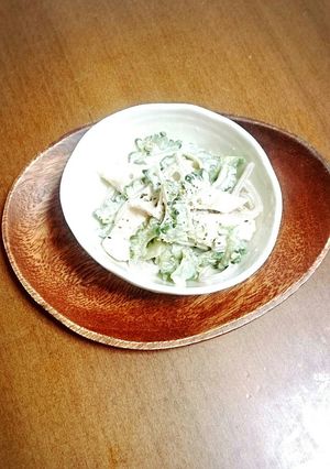 糖質オフ★ ゴーヤとチキンの柚胡椒和え-レシピのメイン写真