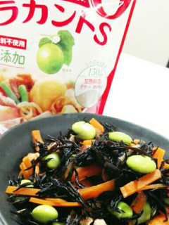ラカントSでひじきの煮物-レシピのメイン写真