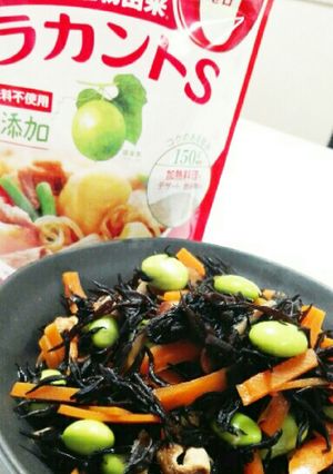 ラカントＳでひじきの煮物-レシピのメイン写真
