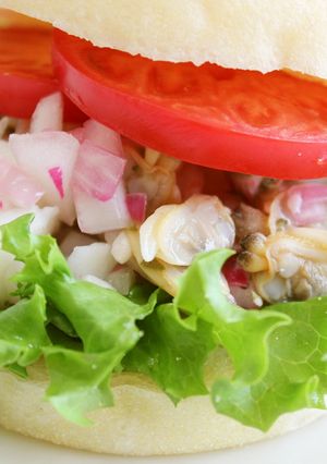 刻みピクルスで☆魚介マリネサンド-レシピのメイン写真