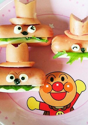 キャラ弁★ウインナーのハンバーガーキッド-レシピのメイン写真