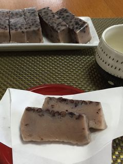 牛乳パックで簡単♪小豆ういろう-レシピのメイン写真